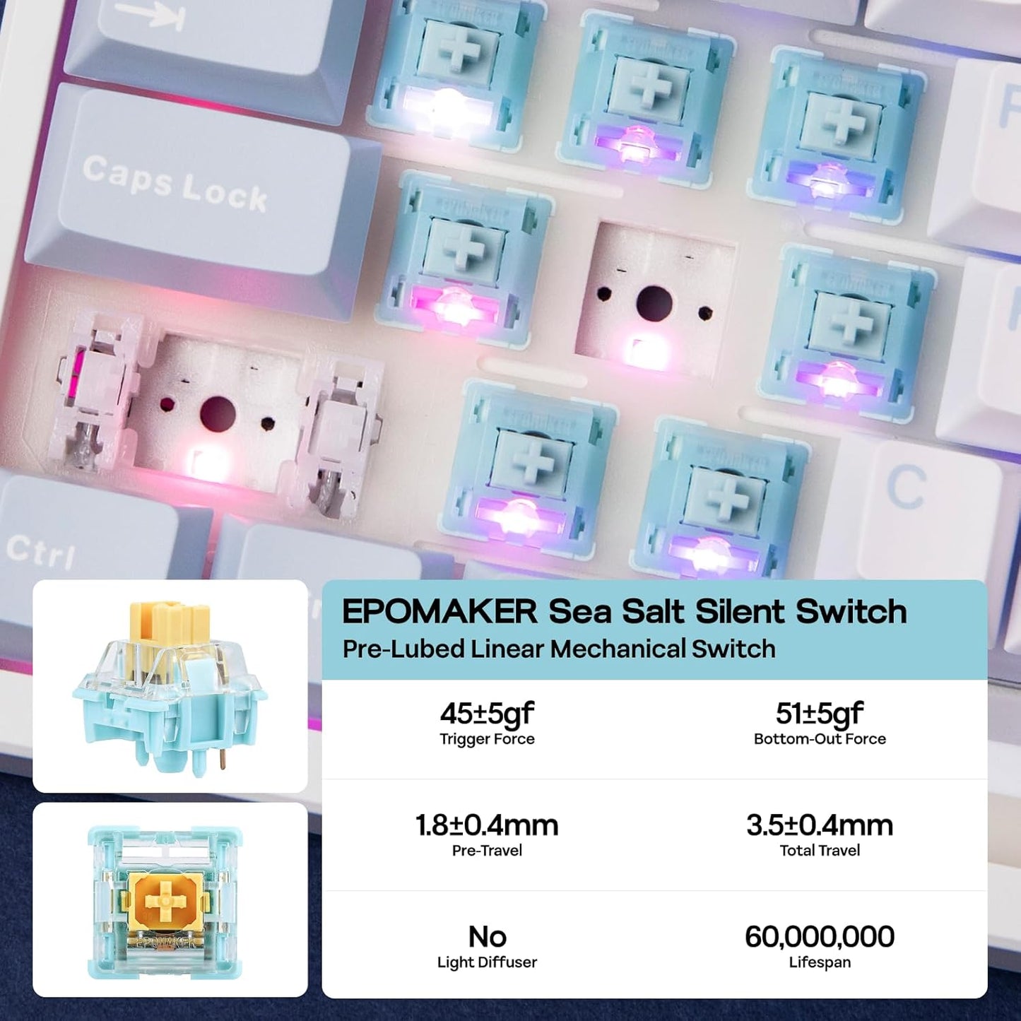 EPOMAKER TH108 Full Size Mechanical Keyboard