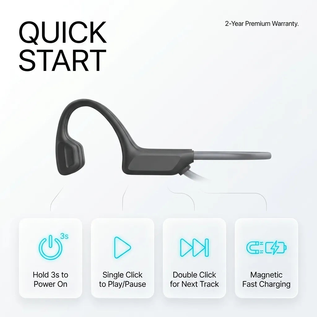 T05 Open-Ear Sports Bone Conduction Headphones