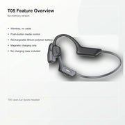 T05 Open-Ear Sports Bone Conduction Headphones